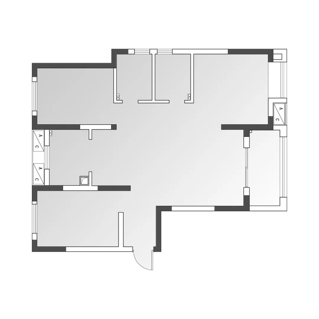 得间设计丨107㎡中古风二人世界，于平凡生活中拿捏住电影里的高级感-123