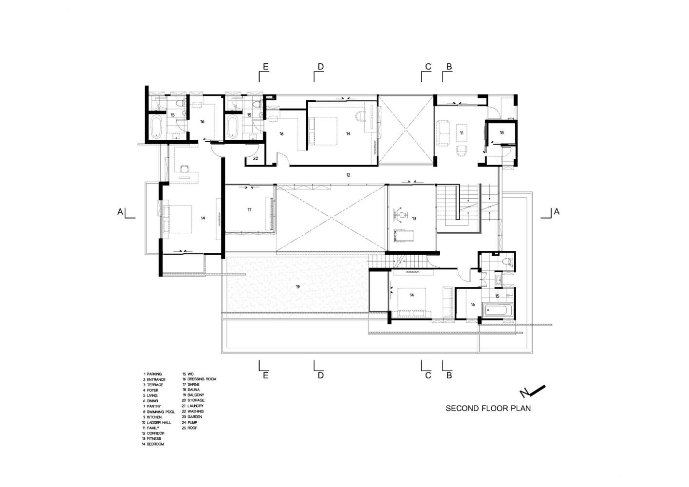 曼谷 898 平方米四口之家，多功能空间与温暖氛围的完美结合-62