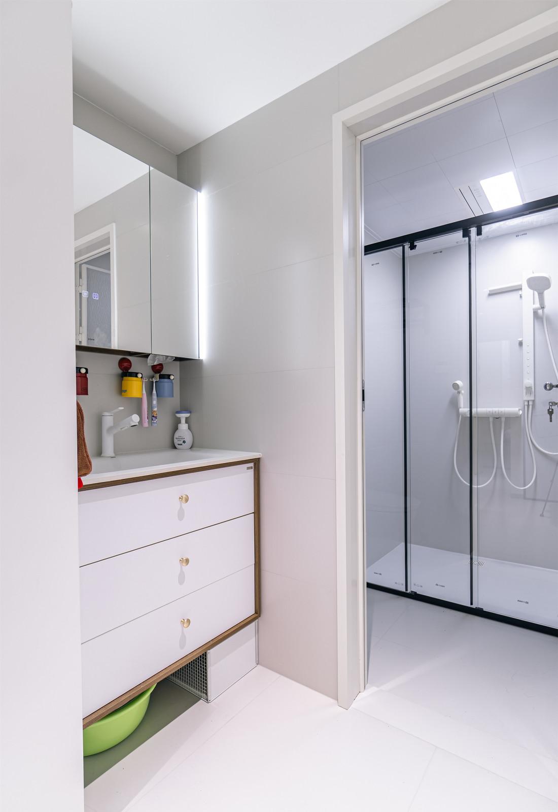 96㎡中古混搭风四居室装修-62