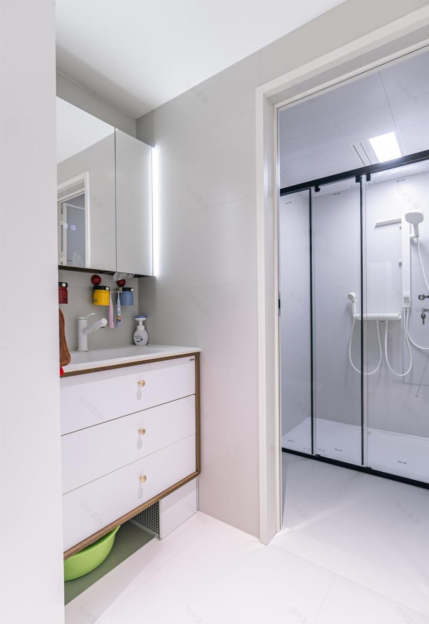 96㎡中古混搭风四居室装修-62