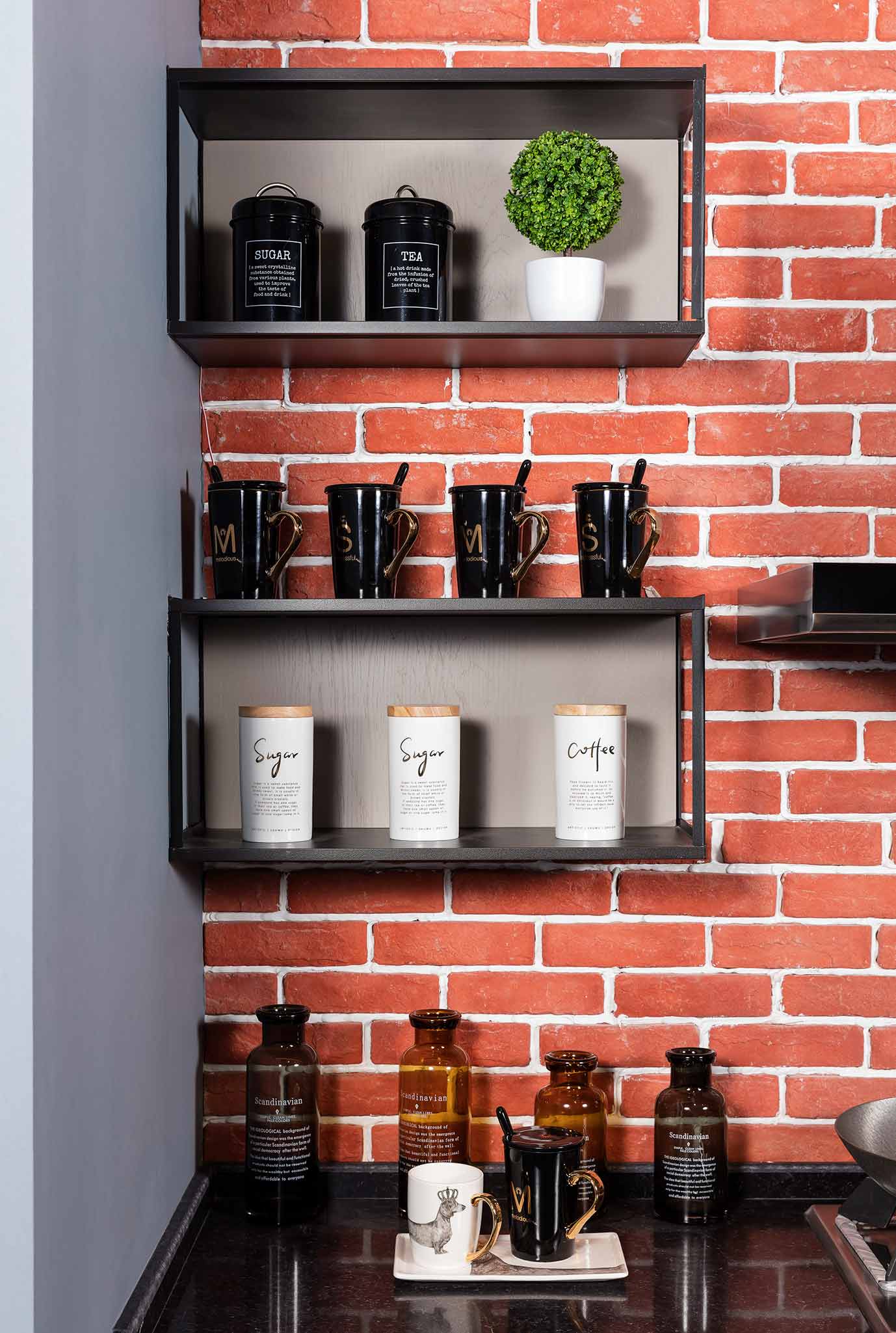 混凝土下的工业风厨房-20