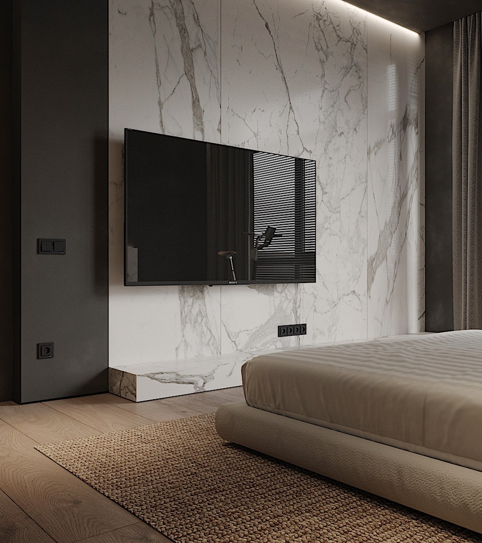 高级灰与绿色 精致时尚，打造舒适自然的私享空间-13