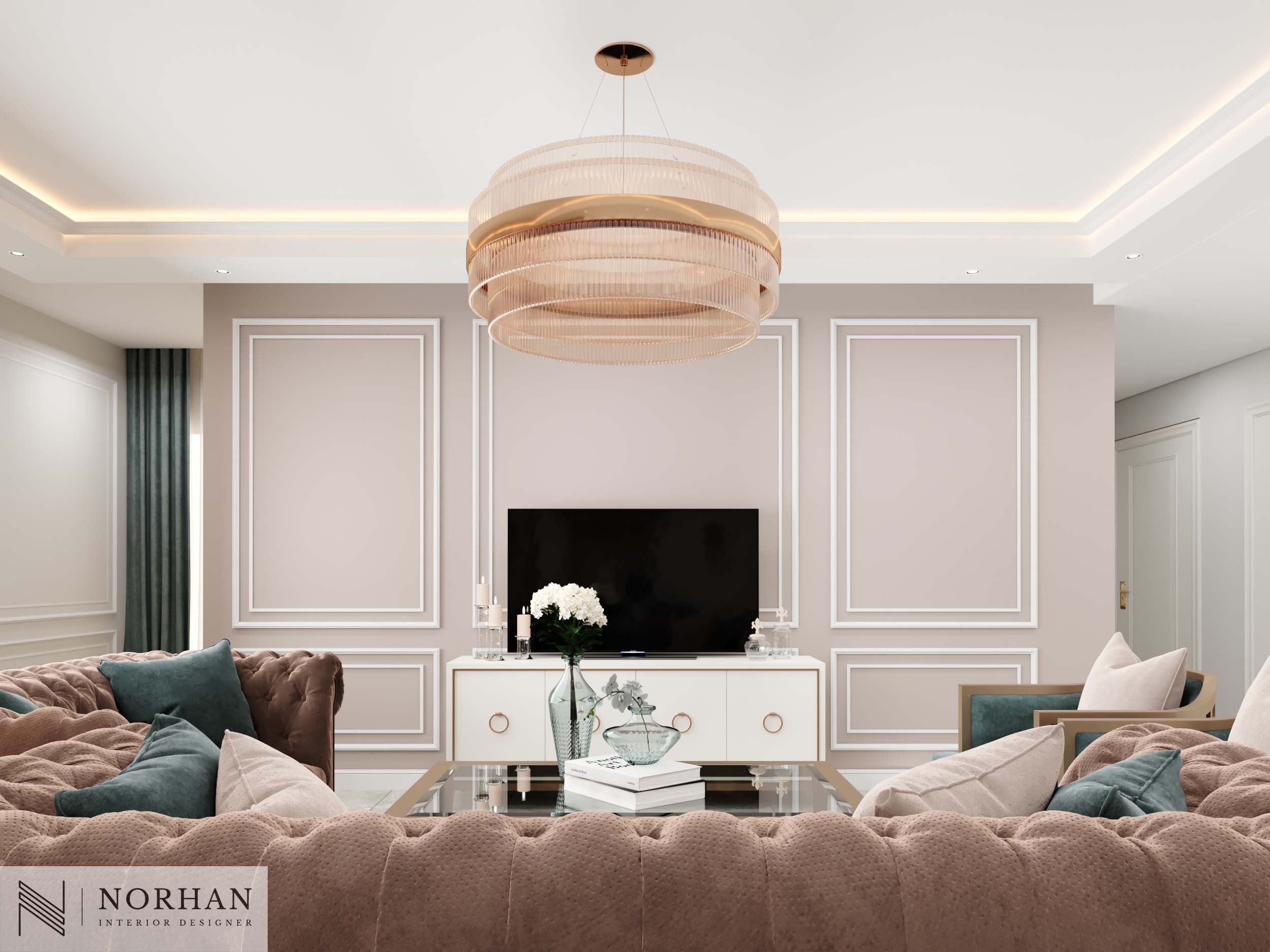 Neoclassic Interior Design For Apartment In Cairo-2