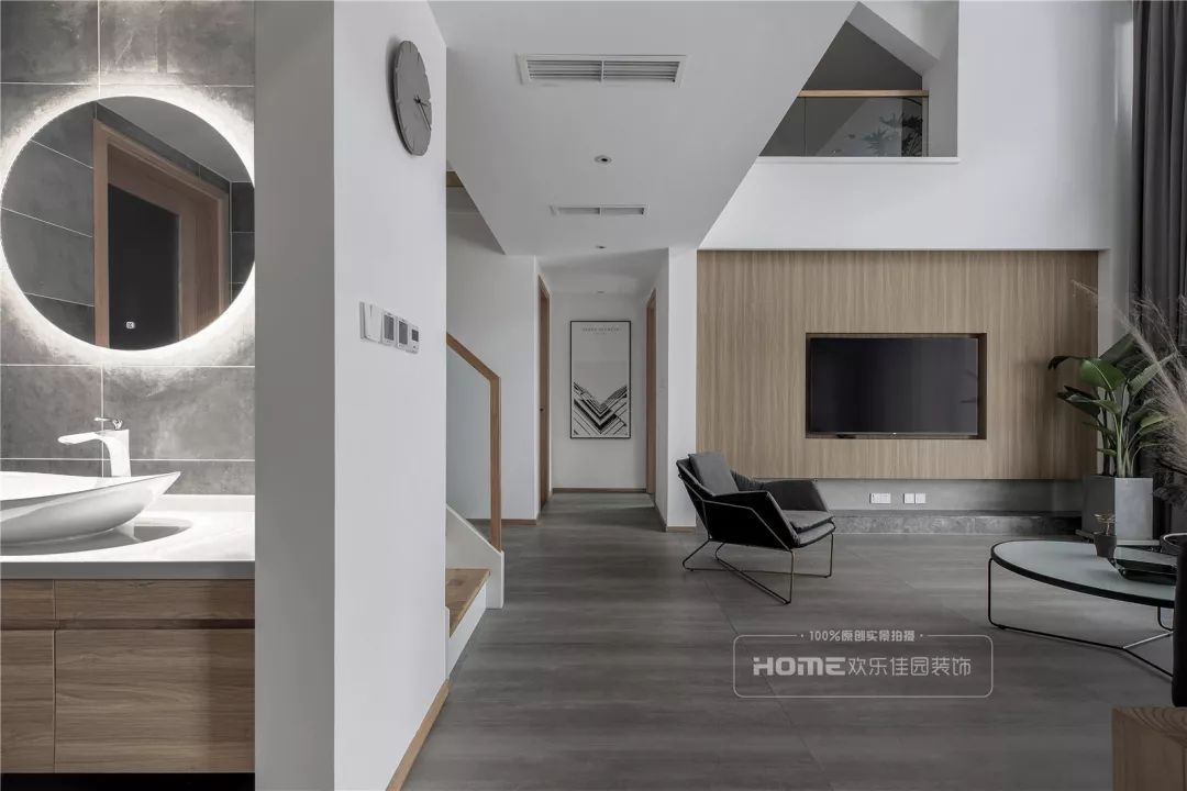 成都 215㎡异形复式空间大改造 | “田”与“原”的完美融合-38