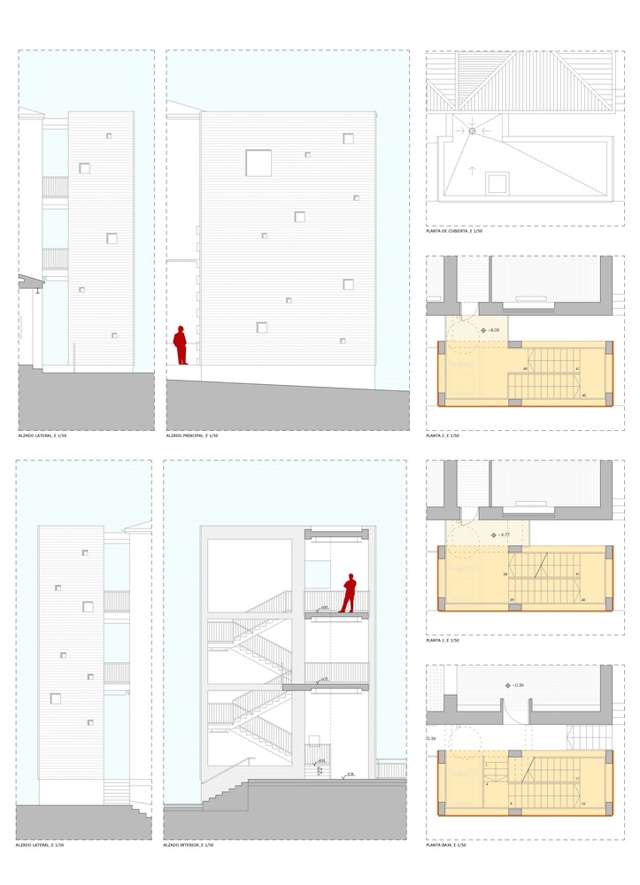 Francisco Parras 学校紧急楼梯改造丨西班牙丨DUNAR arquitectos-35