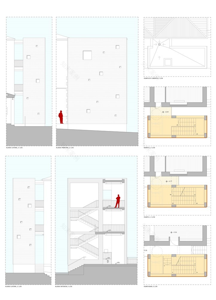Francisco Parras 学校紧急楼梯改造丨西班牙丨DUNAR arquitectos-35