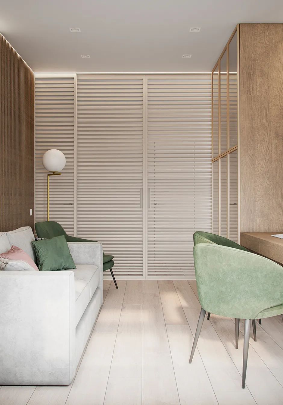 85㎡现代轻奢三居室设计丨Alexander Bocharov-29