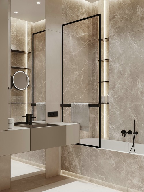 莫斯科125㎡简约风住宅设计 超舒适！-17