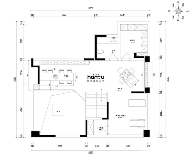 贵阳恒大中央公园527㎡复式装修案例丨中国贵阳-14