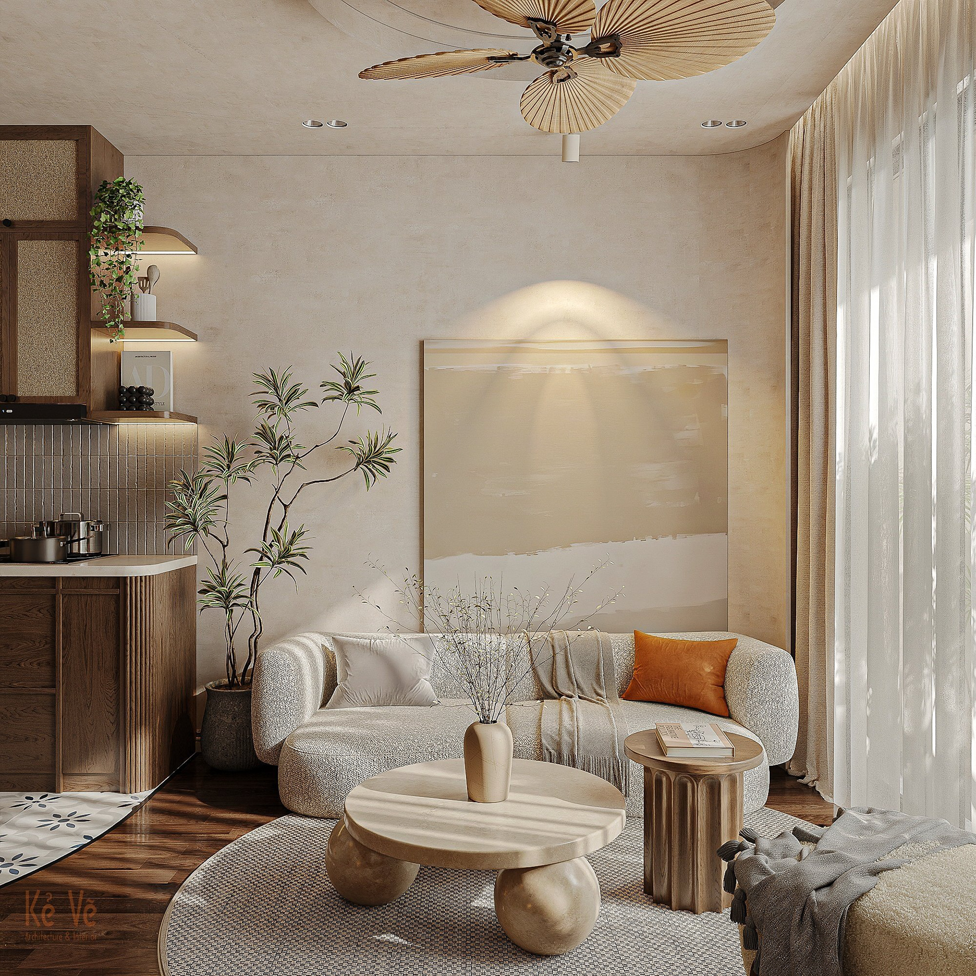 LandmarkOnsen  Ms Giang 公寓室内设计丨越南河内丨Kẻ Vẽ interior-12