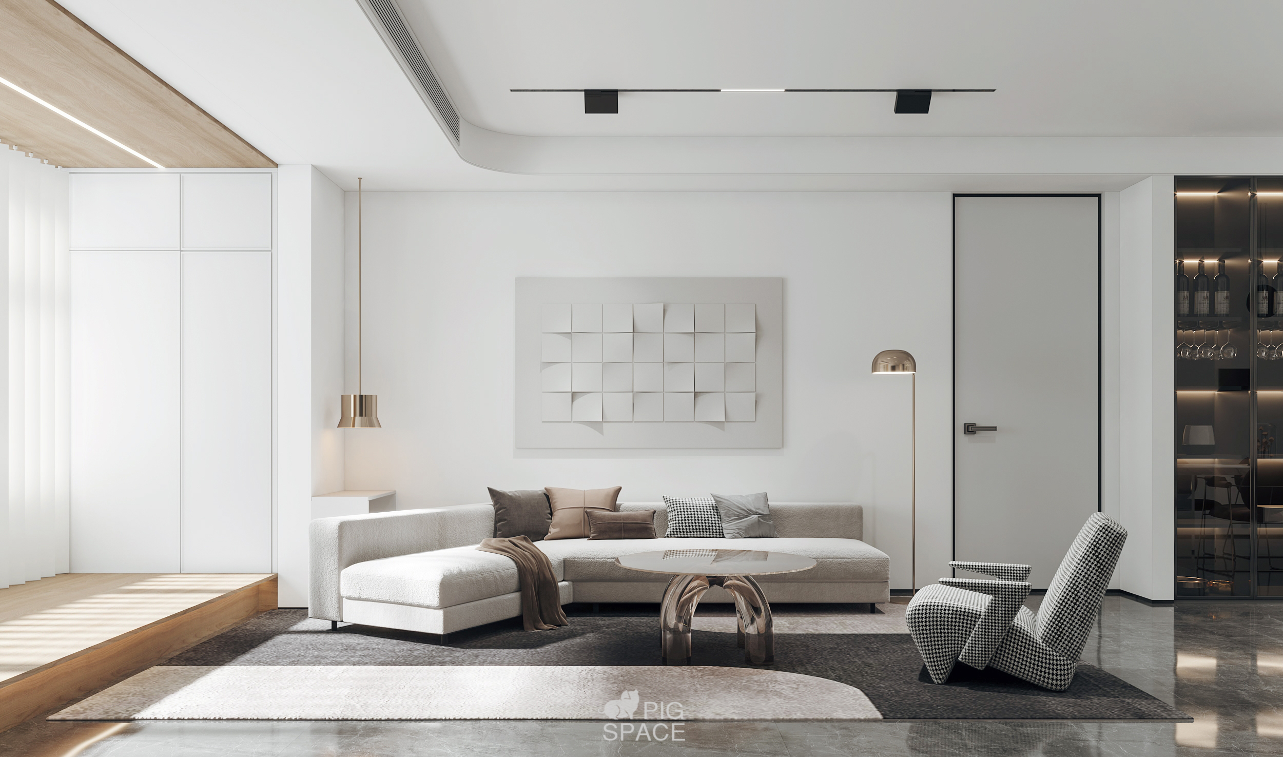 现代平层白色巧克力之家丨中国青岛丨集·设计事务所（青岛）-7