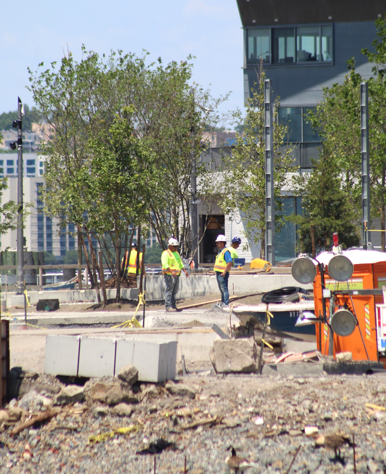 Tree Planting Begins at Gansevoort Peninsula Park on the West Village Waterfront, Manhattan - New York YIMBY-4