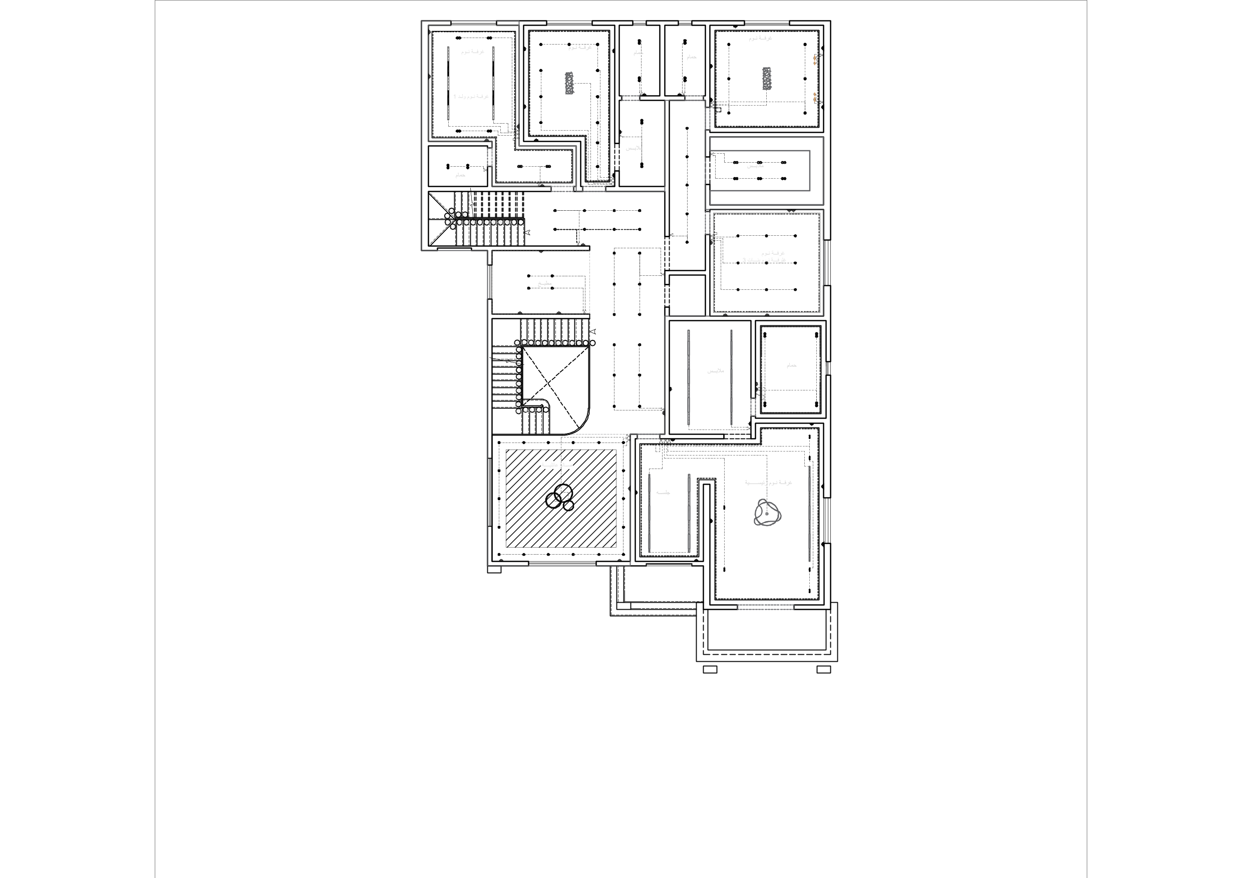مشروع تصميم داخلي فيلا مع الرسومات التنفيذديه-2