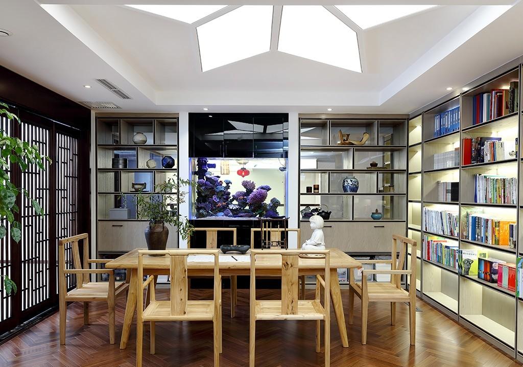 尚层装饰丨心中自在山水—会展誉景新中式风格别墅装修-6