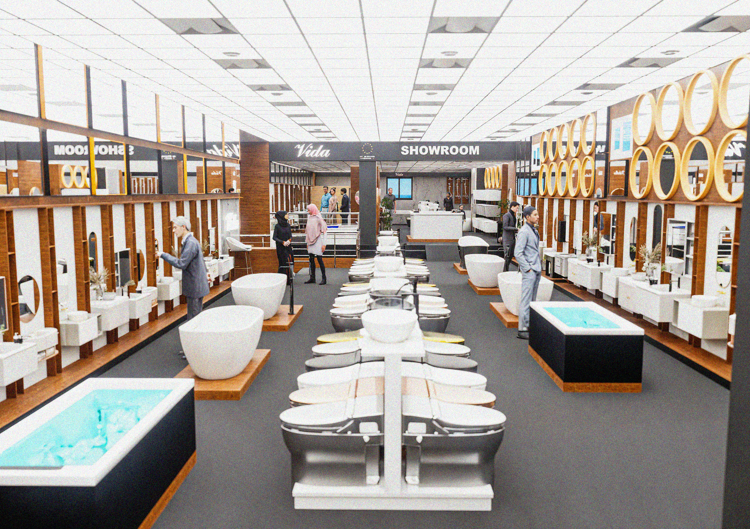 Bathroom Showroom Interior Design Vida Sanitaire-2