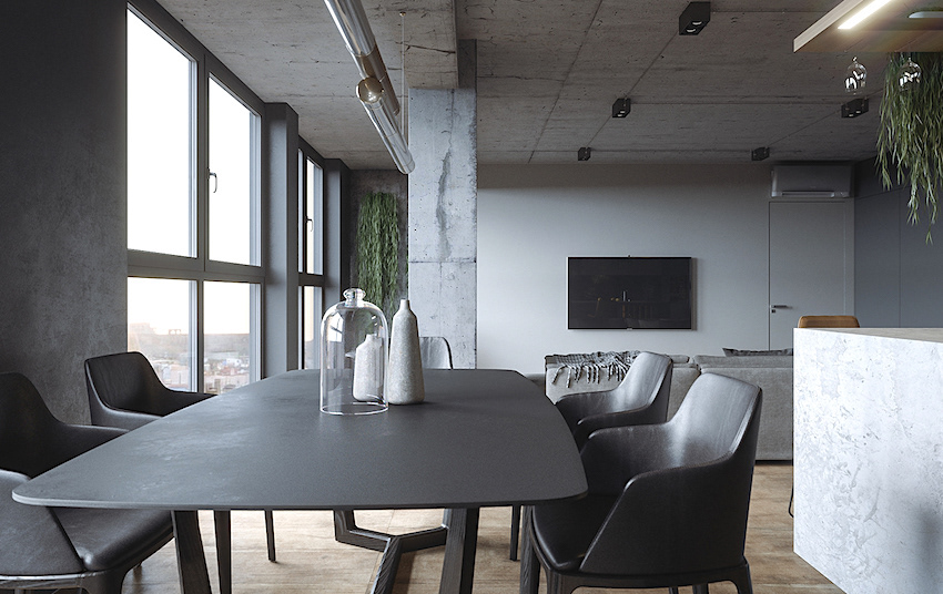 乌克兰工业风公寓-1