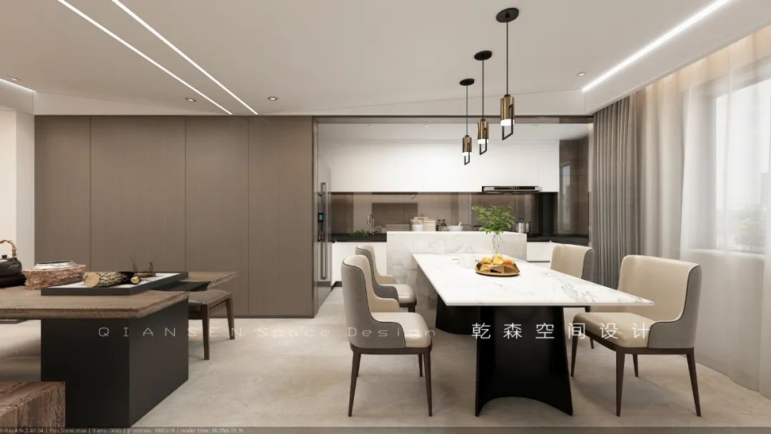 富华公馆极简空间艺术，温暖橙色营造幸福氛围-31