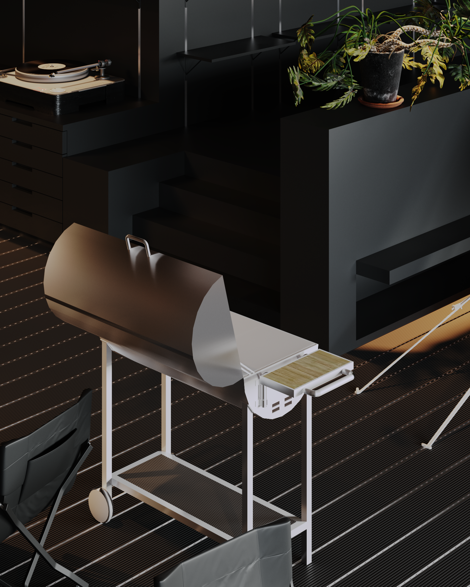 黑色露营店&咖啡店-9