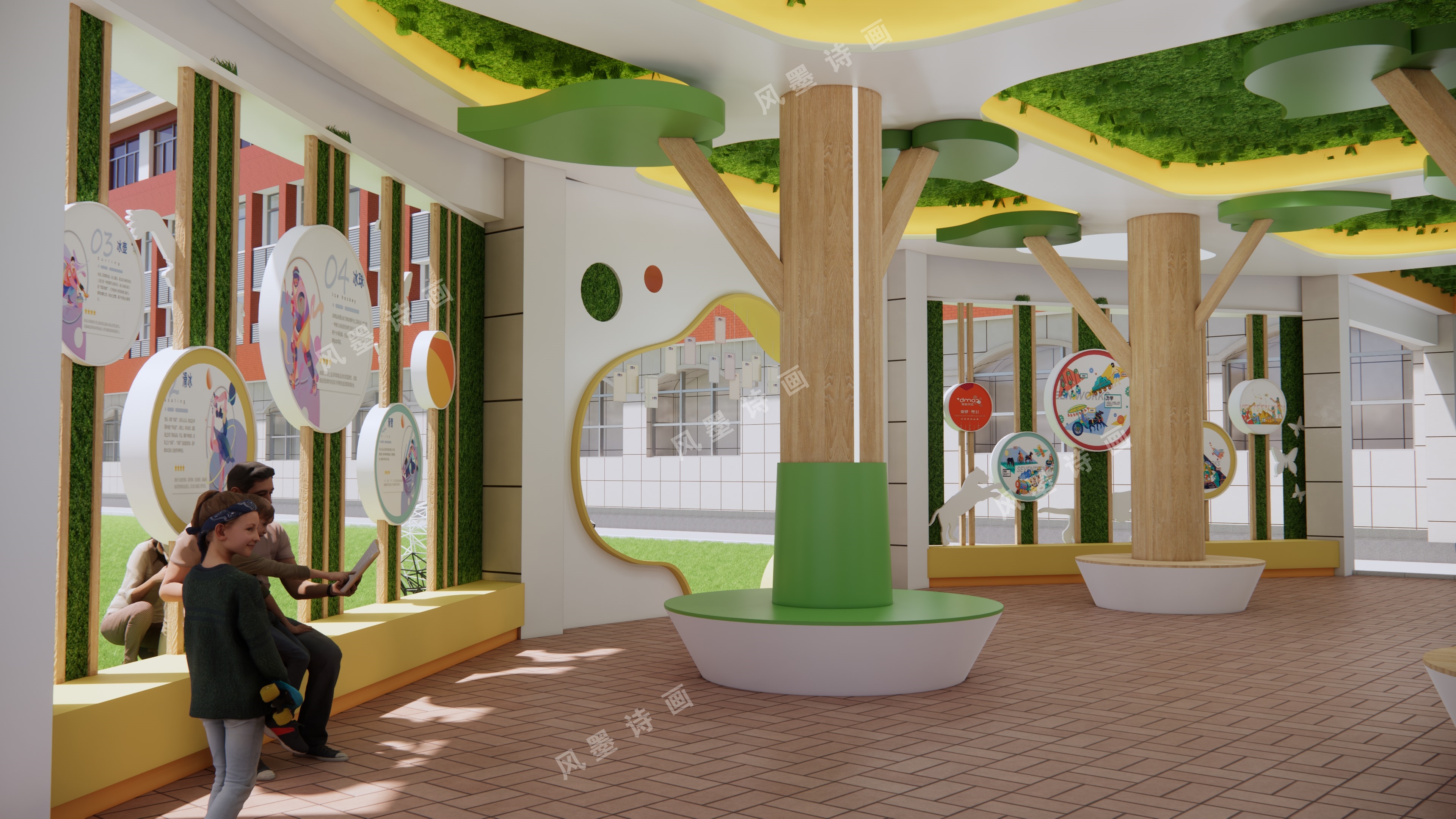 某学校长廊设计-19