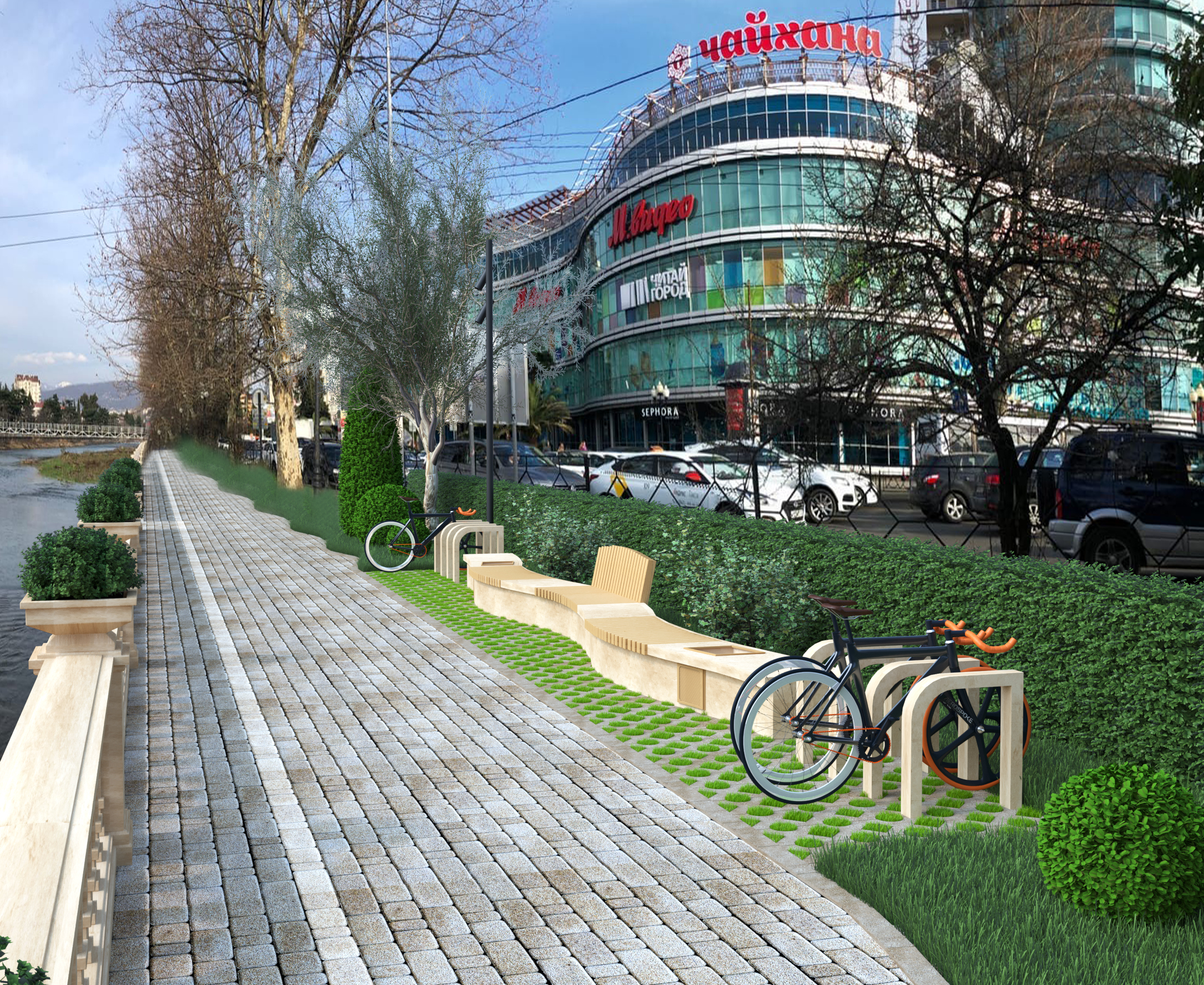 Реконструкция набережной реки в г.Сочи-5