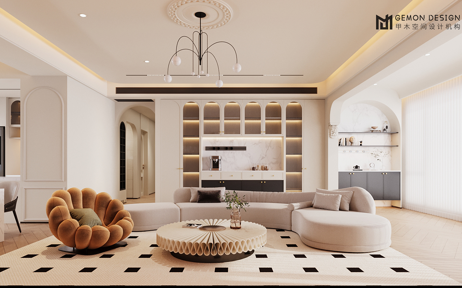 GEMON DESIGN | 衡阳 · 上河九章 148㎡轻法风格-0