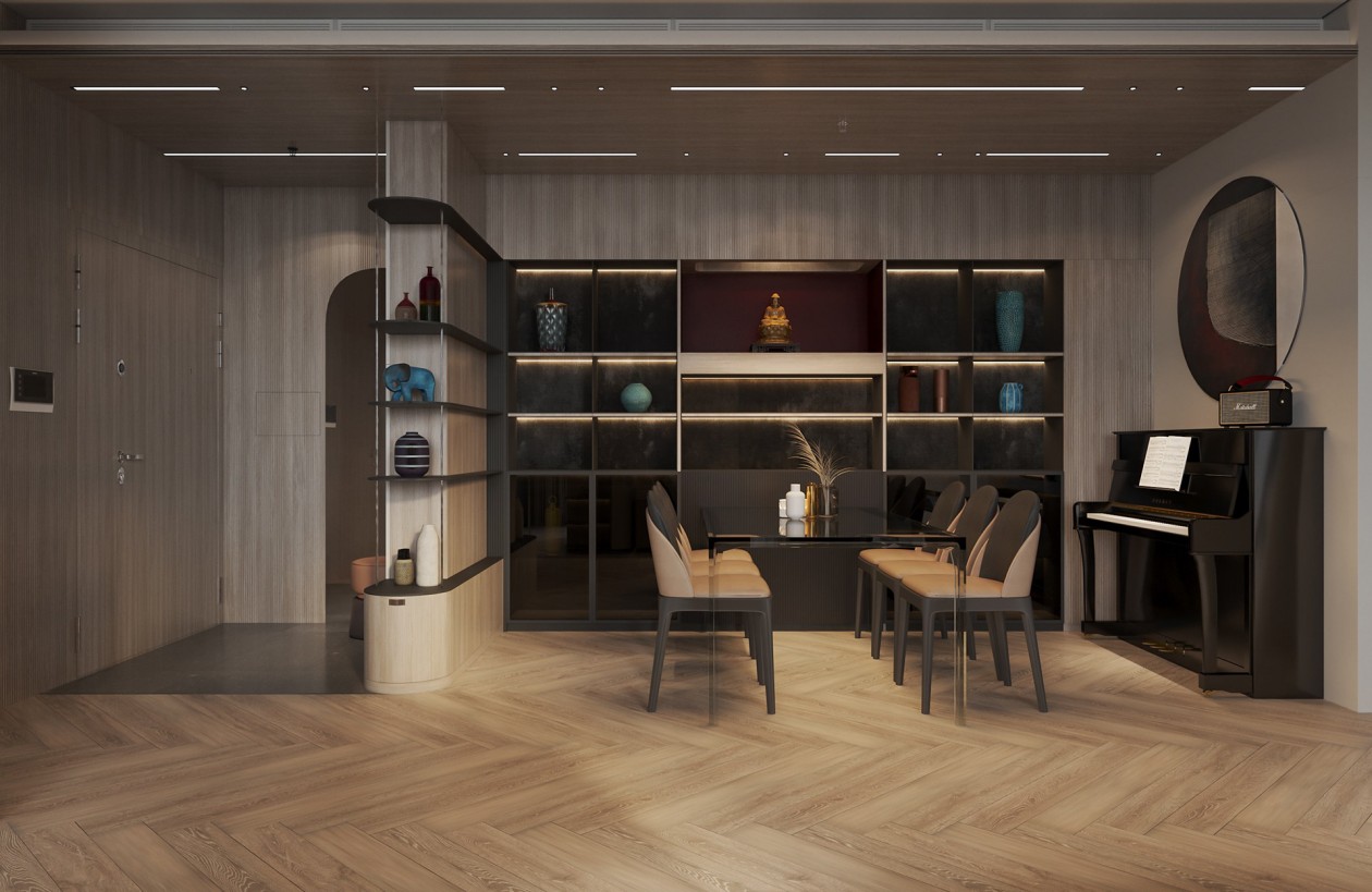 现代暖色系空间设计-7