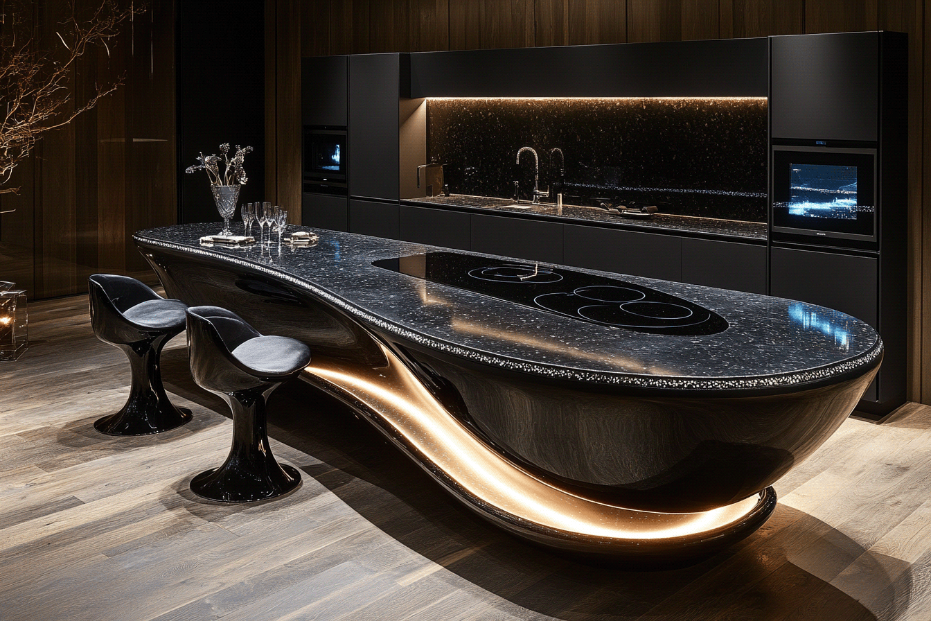 Extraordinary Bespoke Kitchen Islands by AICI-132