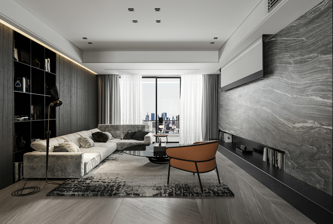 简约时尚的办公空间设计-1