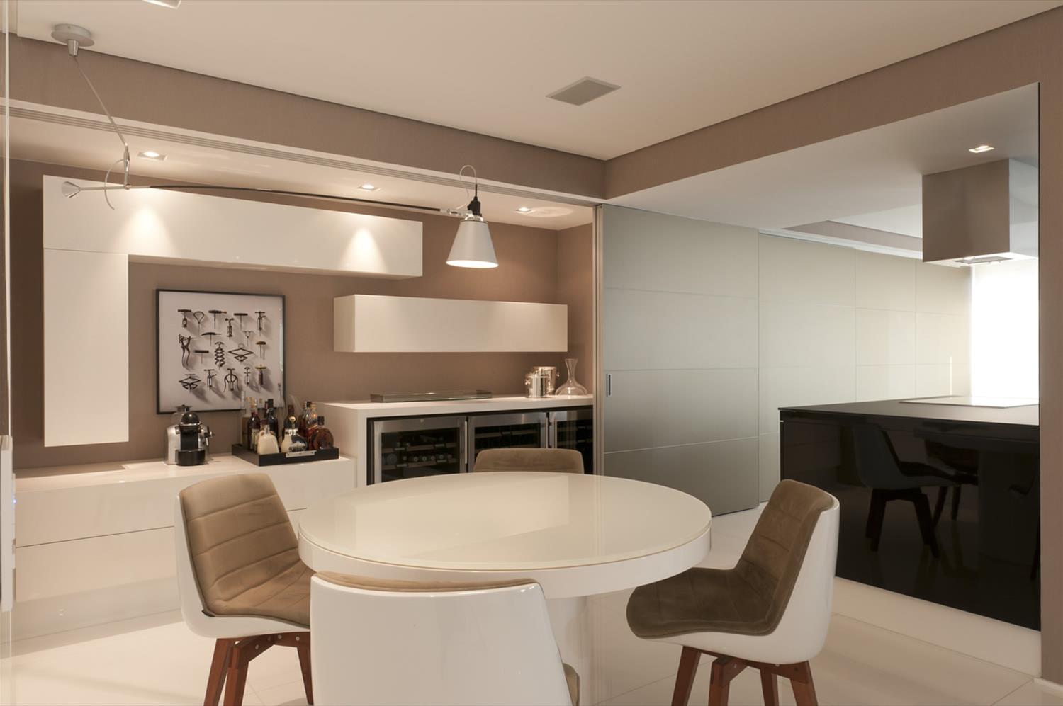 巴西 SP 地区 320 平米公寓设计,融入自动化技术与空间整合-11