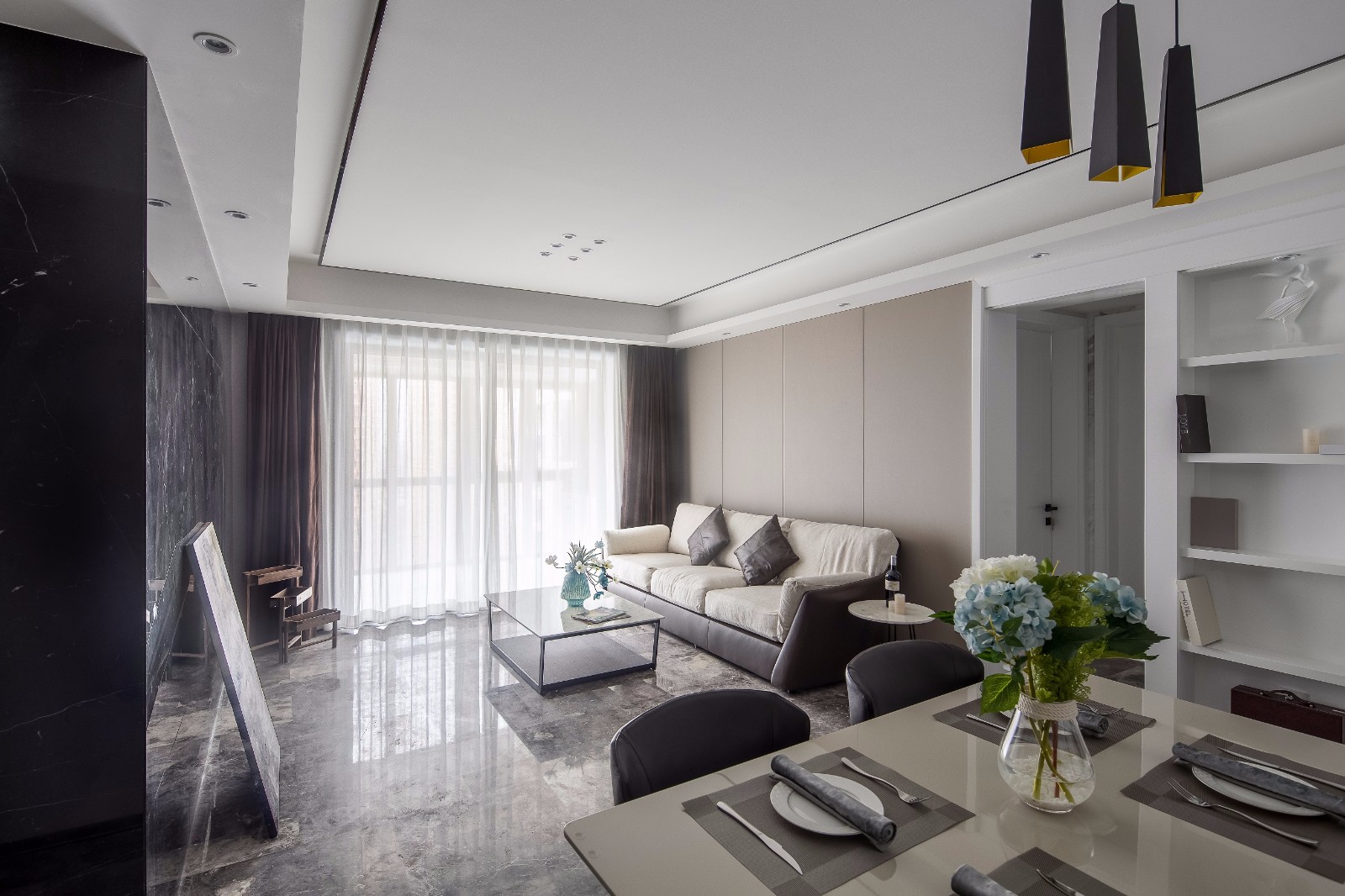 现代简约风格住宅——肌理  W_STUDIO-1