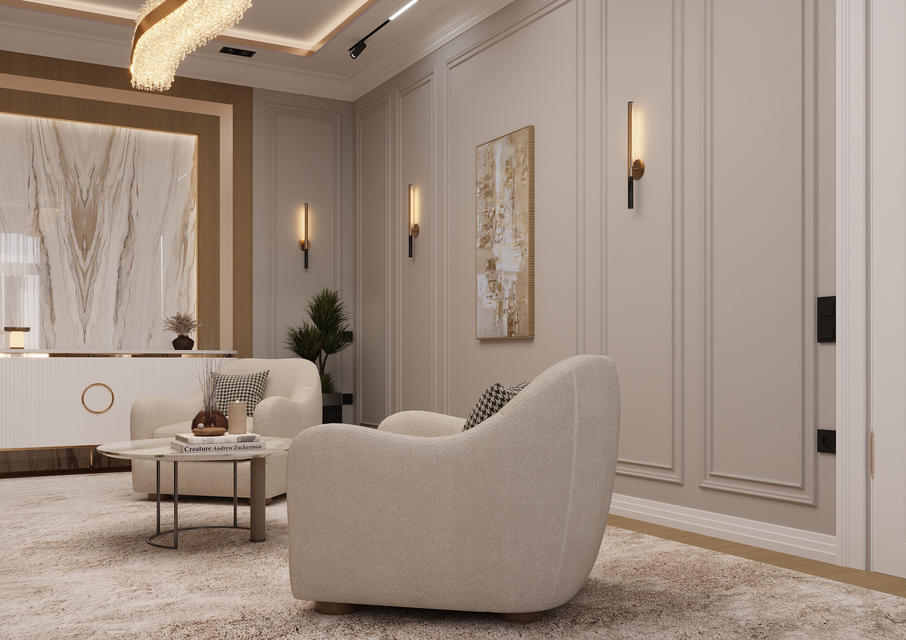 Dining room neoclassical design-8