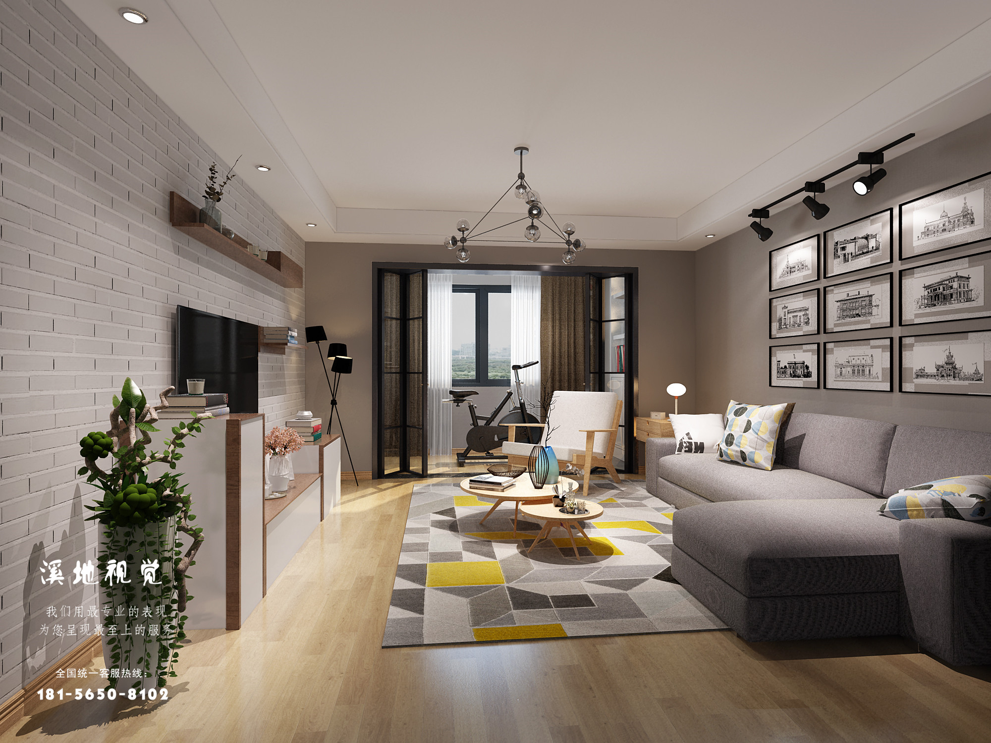 北欧风格客餐厅设计案例-15