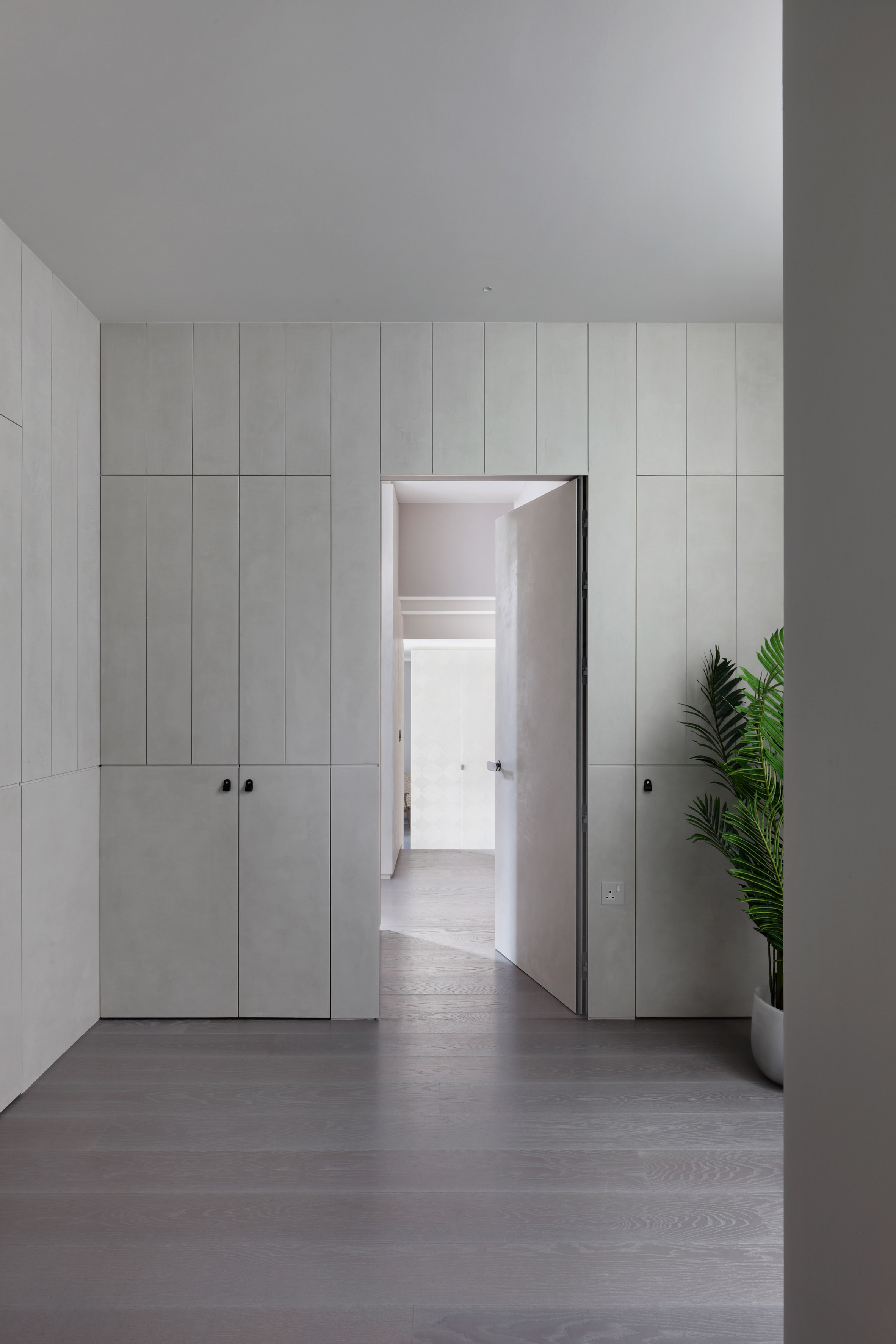 MWAI uses pale grey tones in west London flat renovation for two design enthusiasts-6