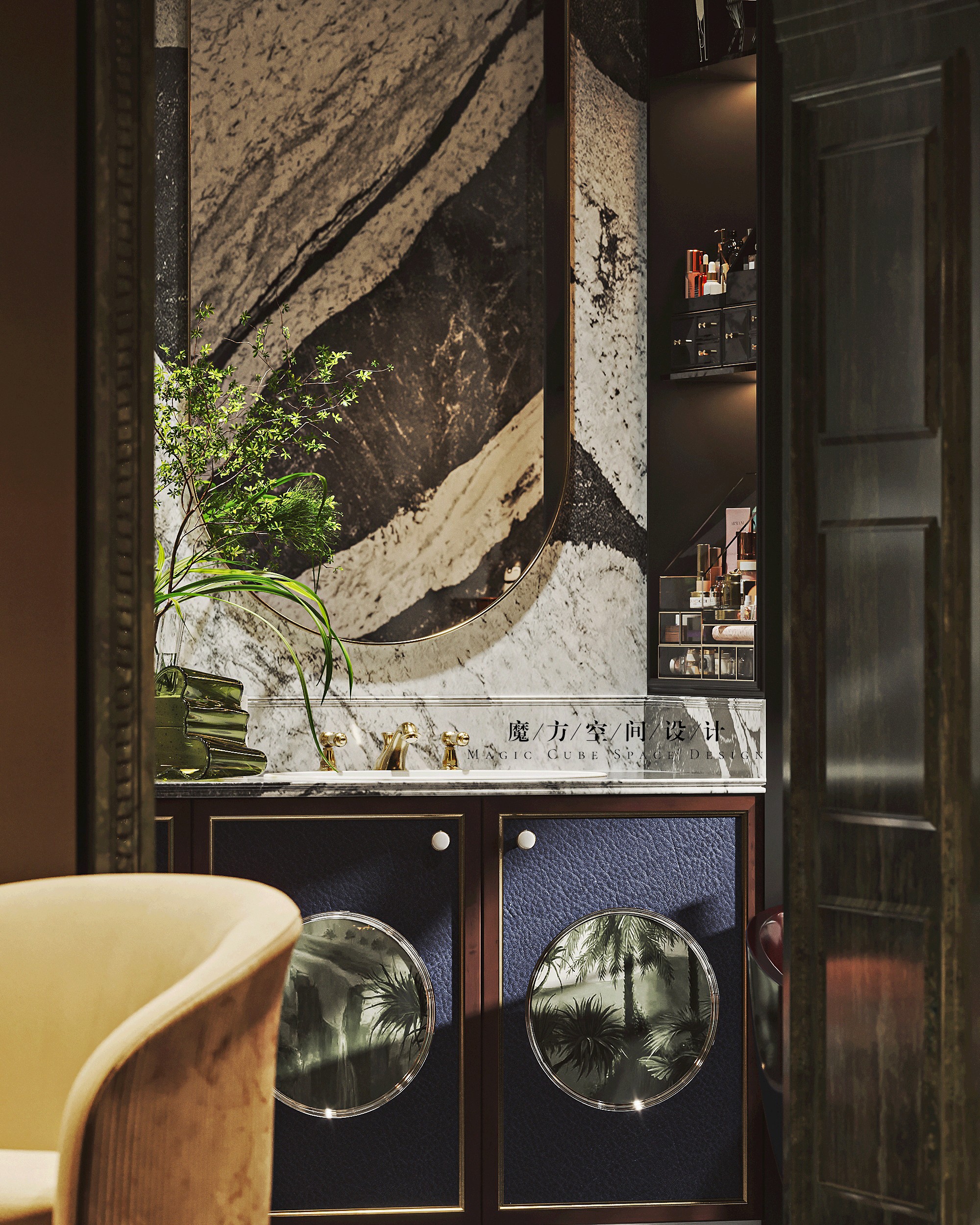 天津•法式复古住宅设计项目丨中国天津丨魔方空间设计-36