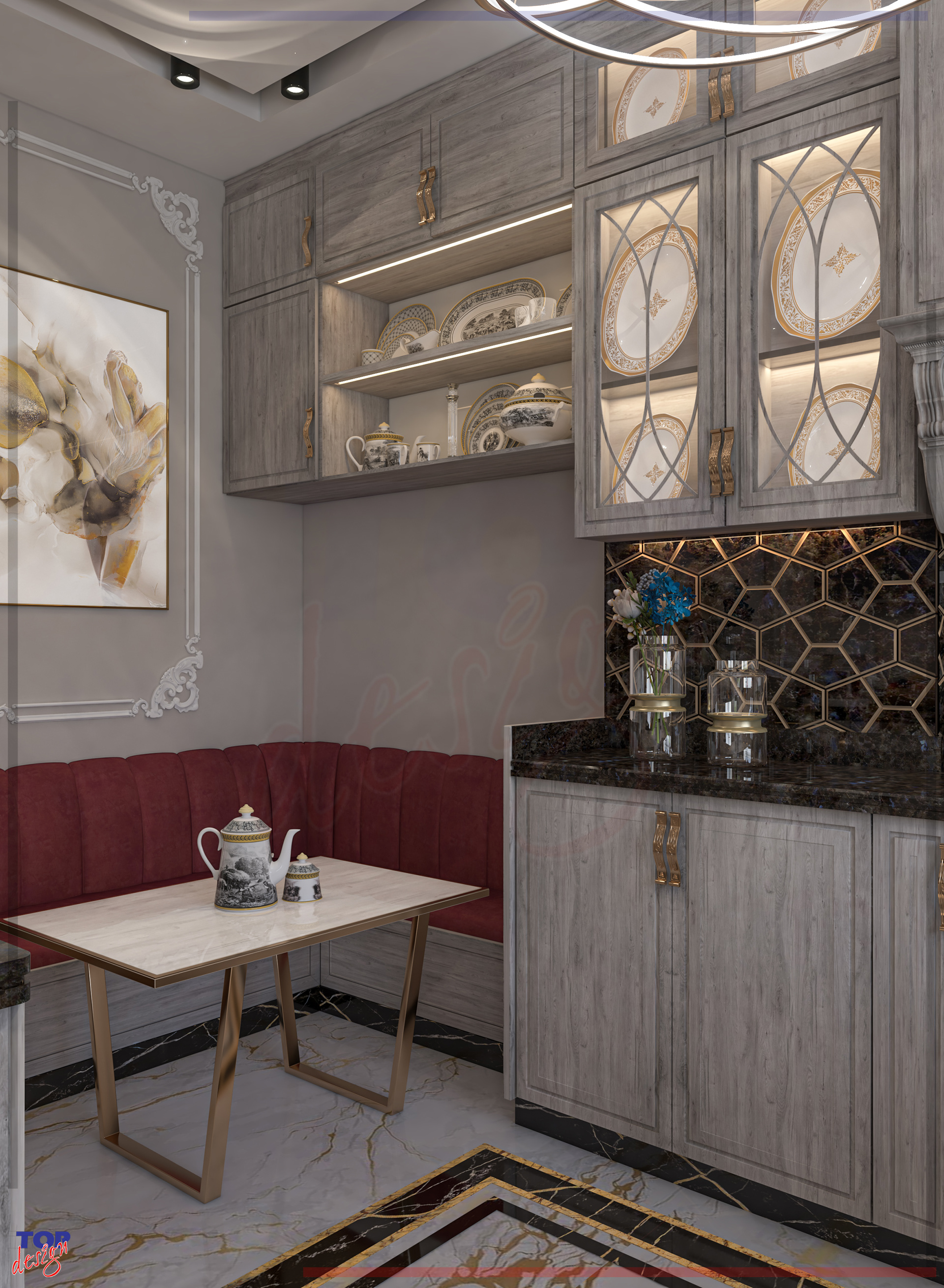 厨房设计方案 03丨叙利亚大马士革丨Top Design Office-7