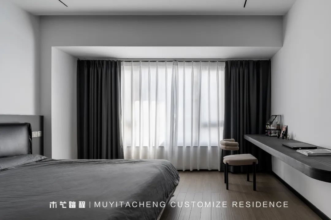 极简黑白,家的温度与高级定制丨中国重庆丨重庆木艺踏程全屋定制-43