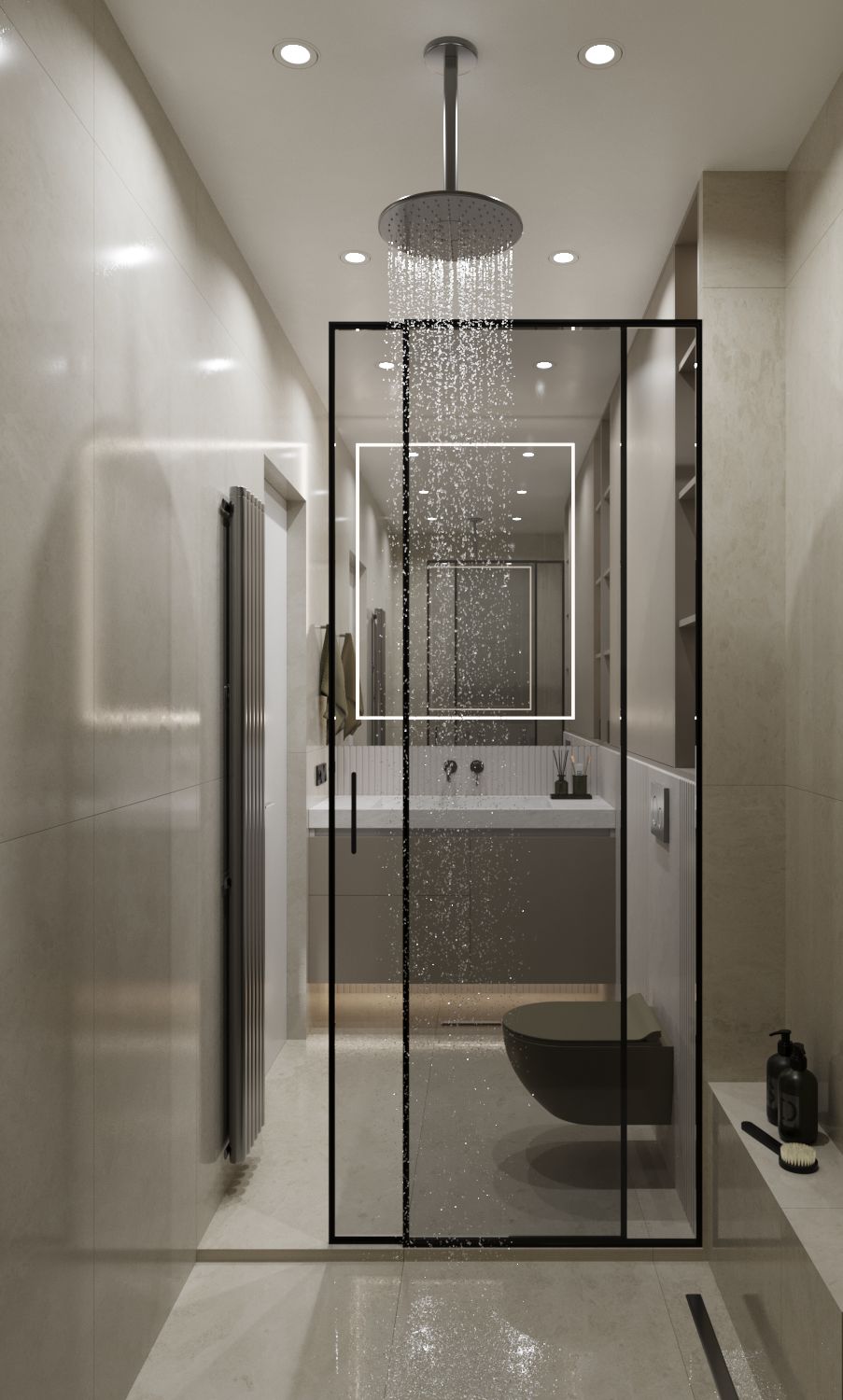 Subtle Contrast: Minimalist bathroom-5