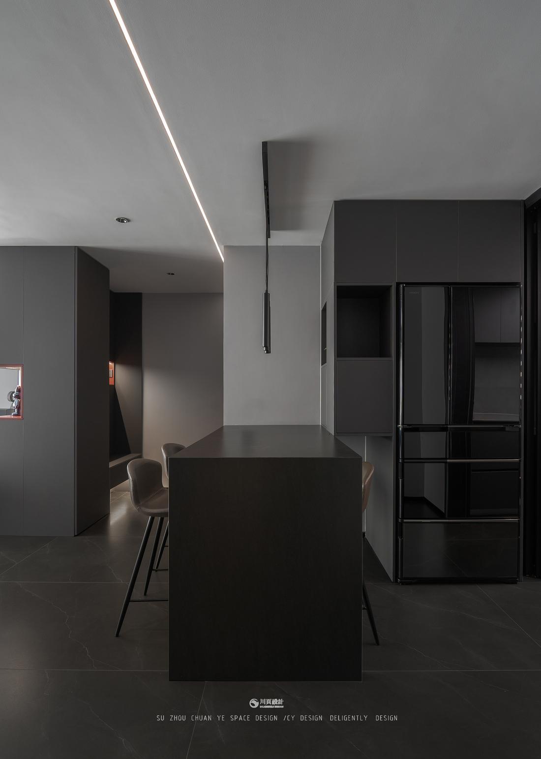 暗黑系精装房 · 现代简约的优雅与神秘-37