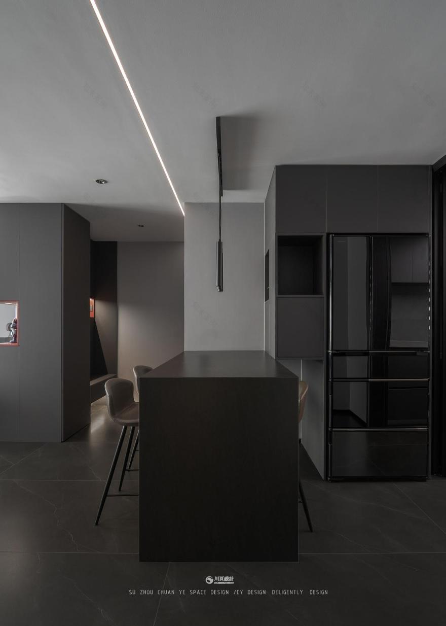 暗黑系精装房 · 现代简约的优雅与神秘-37