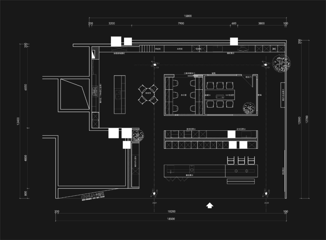 卡利亚高端不锈钢橱柜展厅丨周笙笙全案设计工作室-4