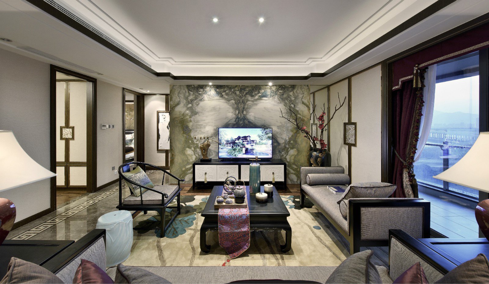 融林星海湾中式样板房-2