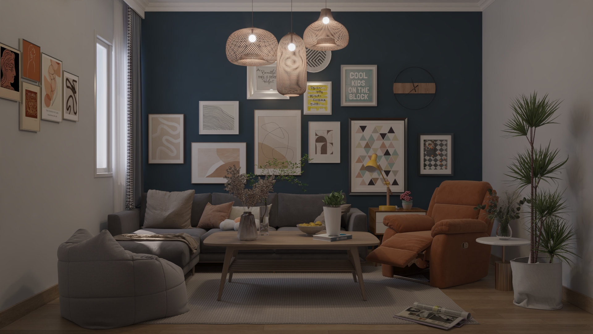 Apartment Boho Style at Saba Basha Alexandria-16