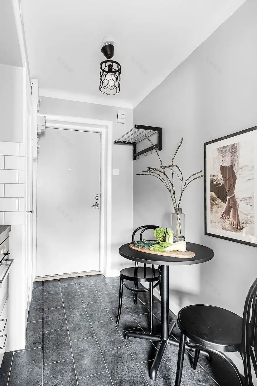 27 平米零缺陷公寓,绿色植物点亮完美空间-11