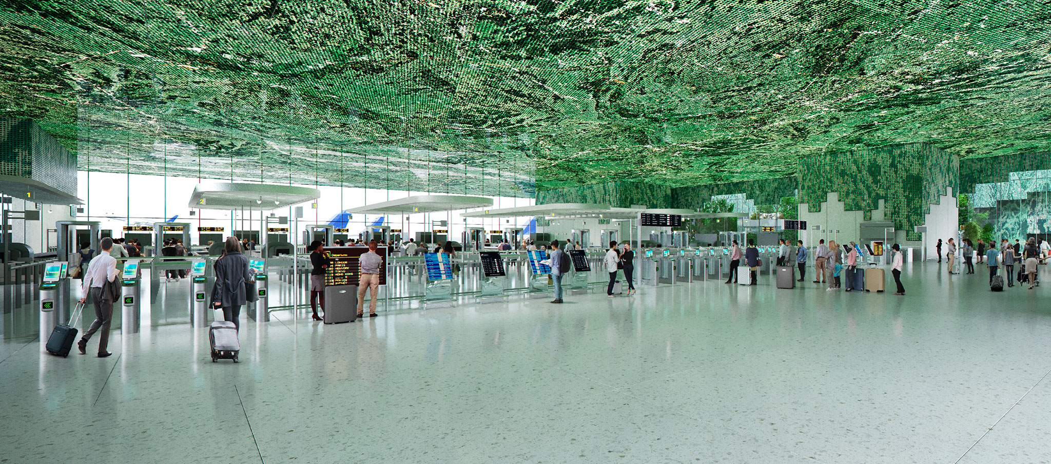 “捷克灯笼”·布拉格瓦茨拉夫·哈维尔机场1号航站楼扩建项目丨MVRDV,NACO(荷兰机场顾问公司)-23