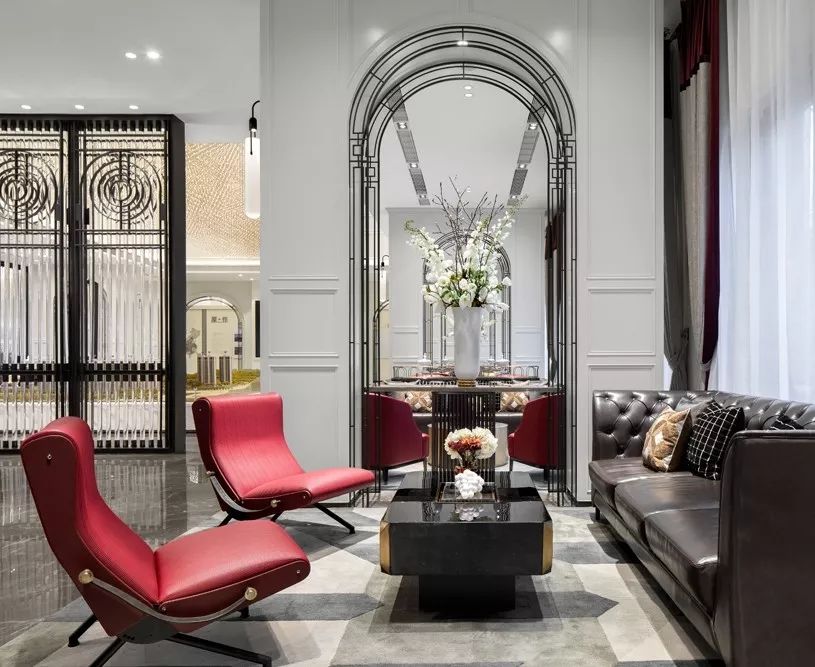 贵阳东原·朗阅售楼处 | 英伦风与现代摩登的完美融合-11