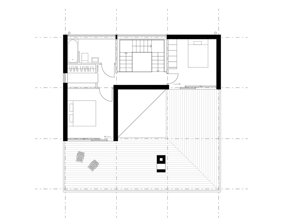 Nine square grid 住宅丨瑞典丨Westblom Krasse Arkitektkontor-4