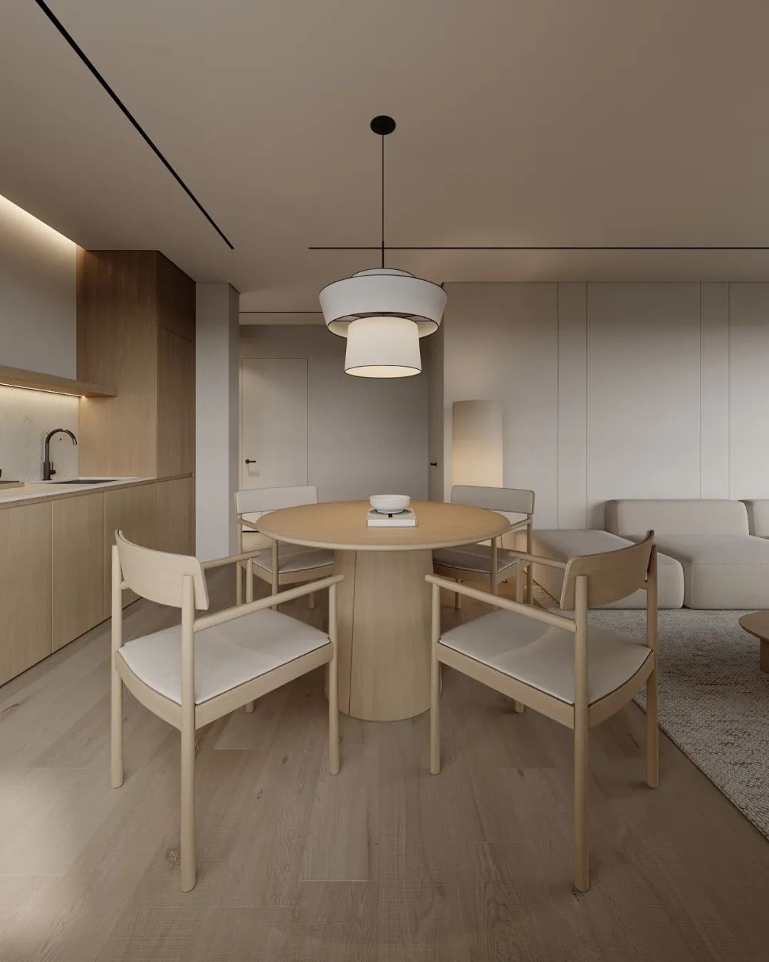 原木奶油风简约空间设计丨哈萨克斯坦阿拉木图丨Ursa Studio-13