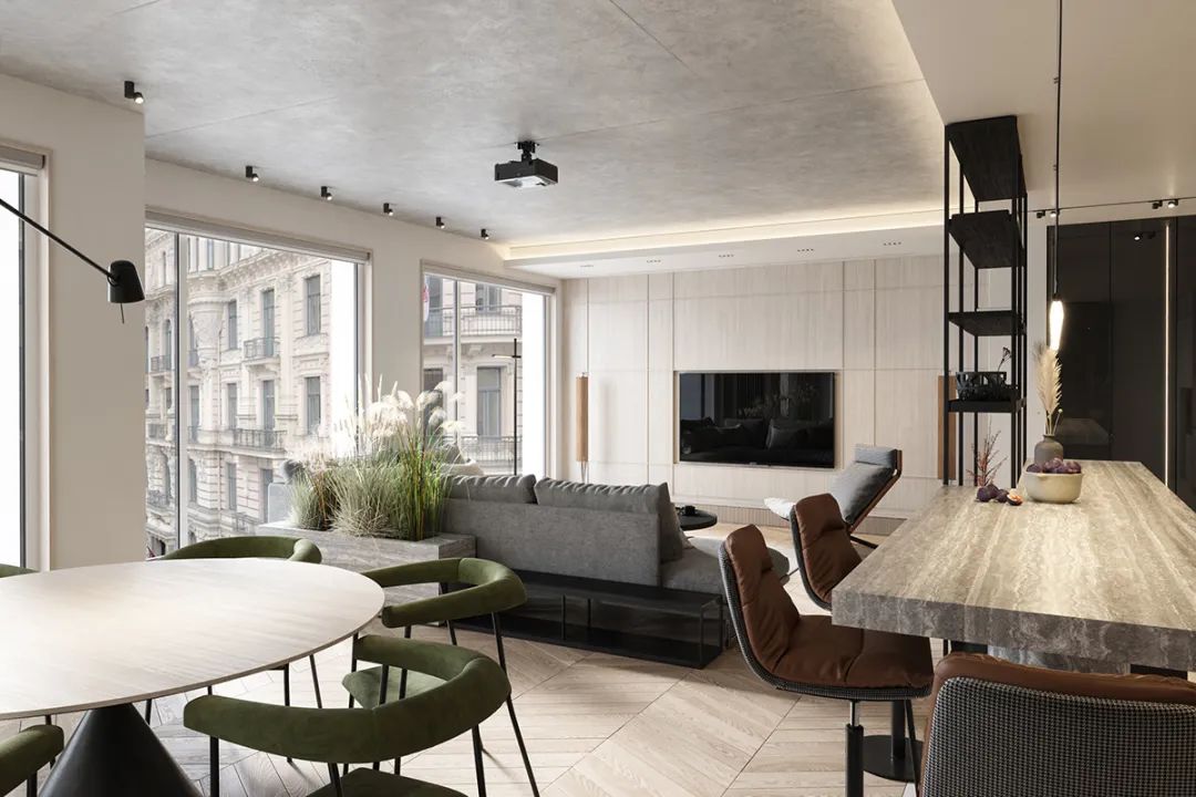 140㎡简约主义,极致舒适生活哲学-5