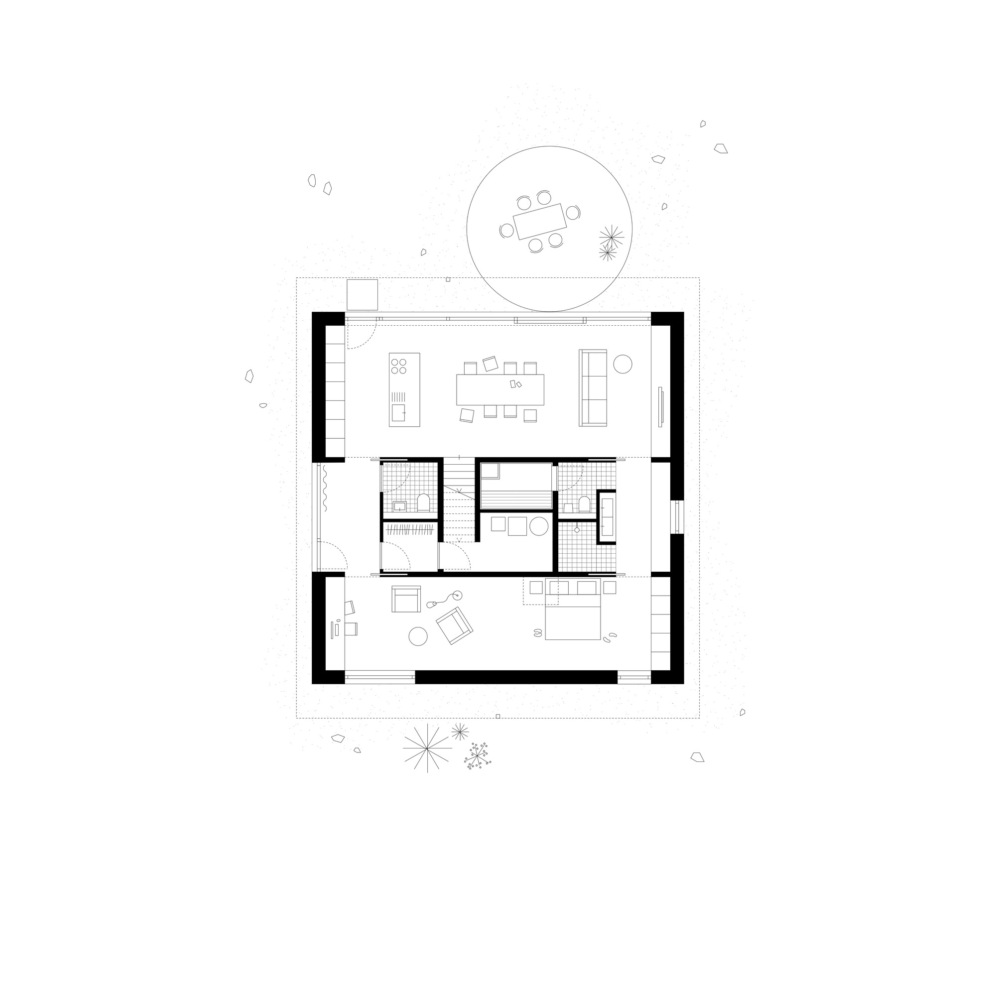 Roofed Square and a Circle 单户住宅丨德国丨Curious About-14