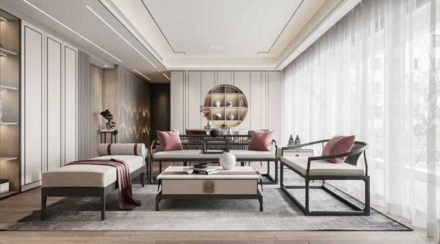 清平乐 | 203㎡现代东方美学大平层,演绎自然与文化的共生-11